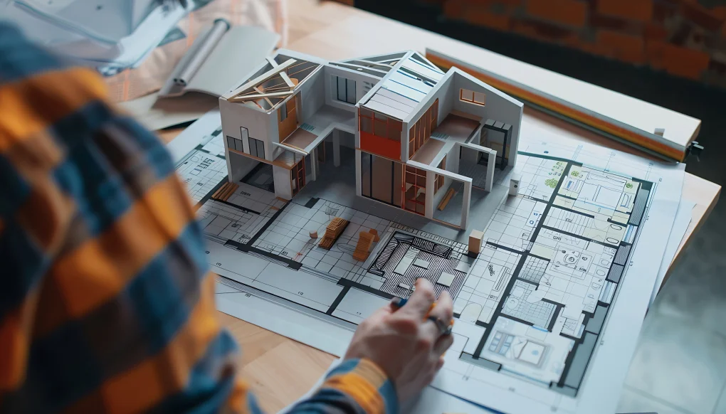 Exemplo de construção residencial