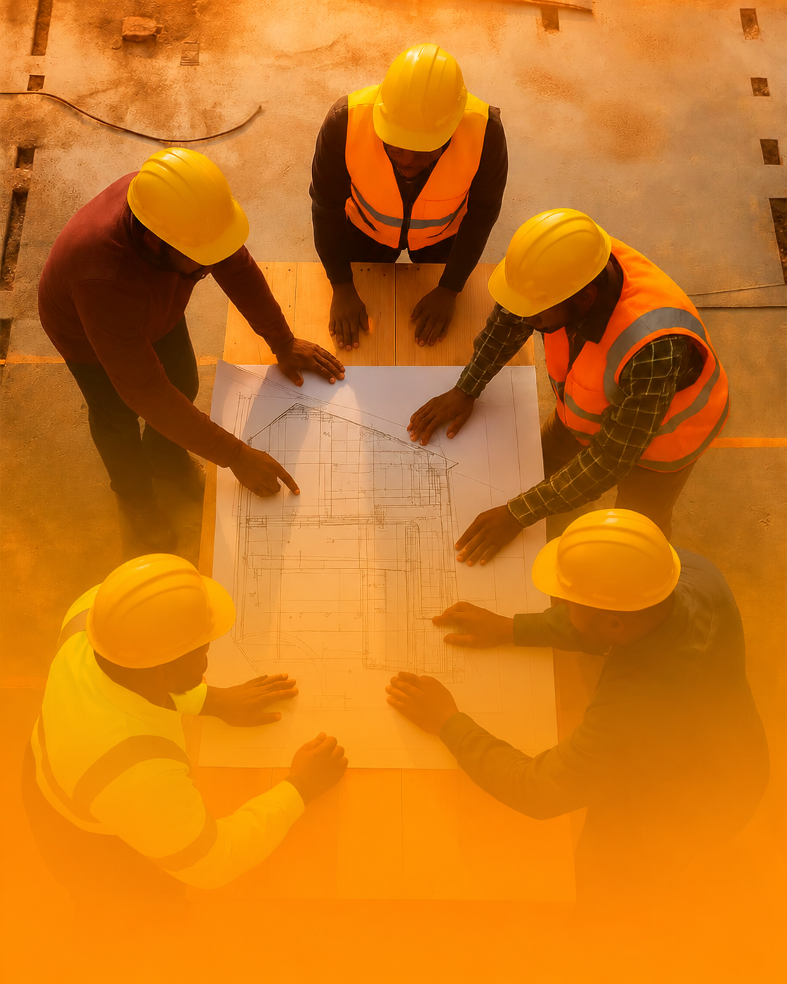 Trabalhos de construção civil